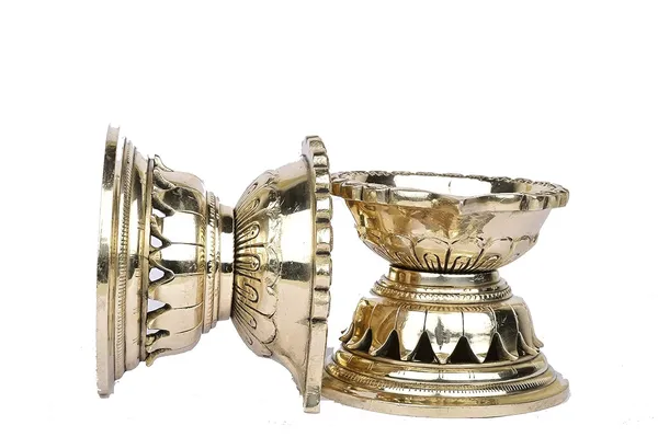 Brass_Diya_(2_Pc_Set)_|_Aarti_Deepak_For_Home_Use