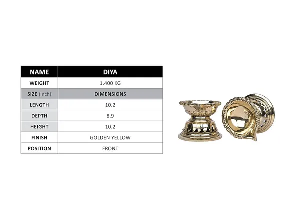 Brass_Diya_(2_Pc_Set)_|_Aarti_Deepak_For_Home_Use