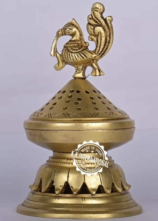 Dhoop_Dani_Brass_Peacock_Loban_Incense_Holder_Burner