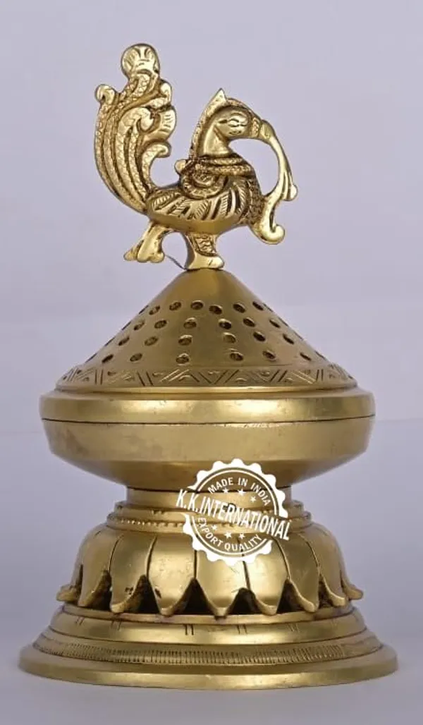 Dhoop_Dani_Brass_Peacock_Loban_Incense_Holder_Burner