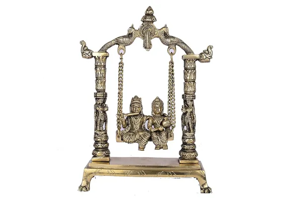 Radha_Krishna_Jhula_Brass_Statue_For_Home_&_Temple_Decor_And_Decorative