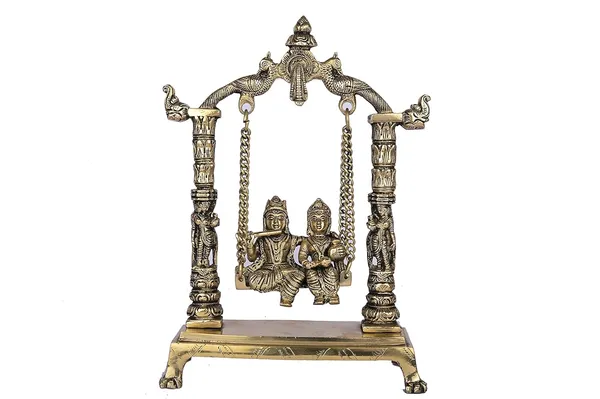Radha_Krishna_Jhula_Brass_Statue_For_Home_&_Temple_Decor_And_Decorative