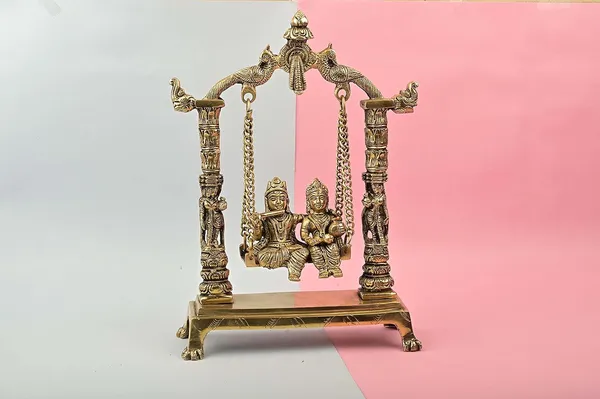 Radha_Krishna_Jhula_Brass_Statue_For_Home_&_Temple_Decor_And_Decorative