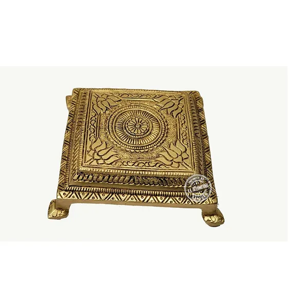 Brass_Chowki_Home_And_Living_Room_Decoration_4_X_4_Inch