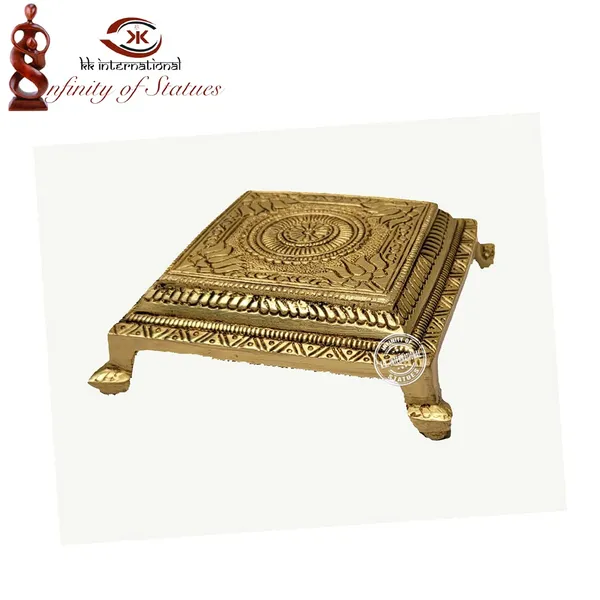 Brass_Chowki_Home_And_Living_Room_Decoration_4_X_4_Inch
