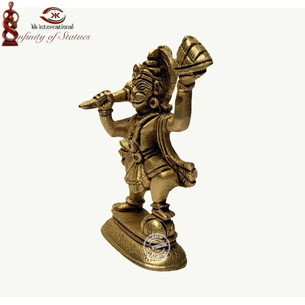 Brass_Hanuman_Murti_200_Grm_By_|_3.7_Inch_Pital_Hanuman_Idol_For_Home_Decor