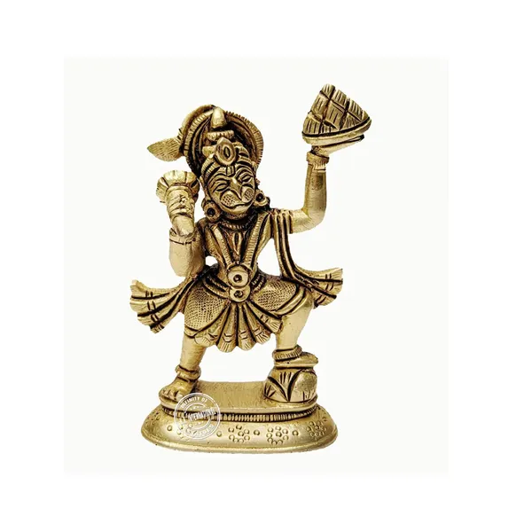 Brass_Hanuman_Murti_200_Grm_By_|_3.7_Inch_Pital_Hanuman_Idol_For_Home_Decor
