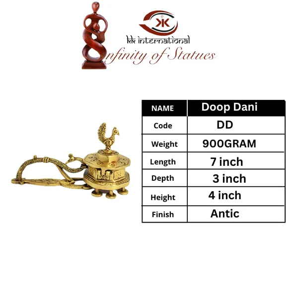 Dhoop_Dani_Brass_Peacock_With_Handle_Incense_Burner_H-4.5_Inches_L-7.5_Inches_W-850_G