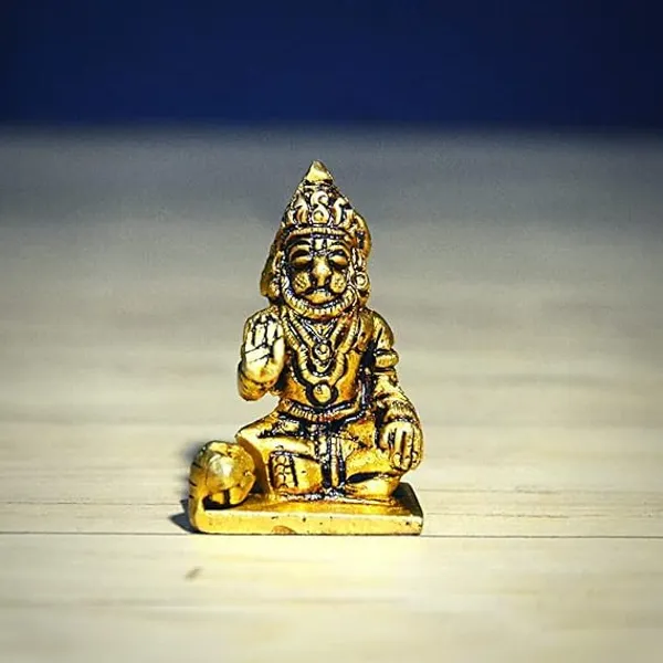 2_Inches_Bajrangbali_Brass_Statue_–_Ideal_For_Travel,_Workplace_&_Home