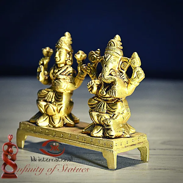 Brass_Laxmi_Ganesh_Idol_Set_Ganpati_Murti_Lakshmi_Ganesh_Sitting_On_Lotus_Flower_Singhasan