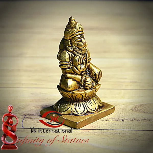 Brass_Bajrang_Bali/Shri_Hanuman_Ji_Brass_Idol_-3Inch_(L-8Cm_D-5Cm_H-8Cm)