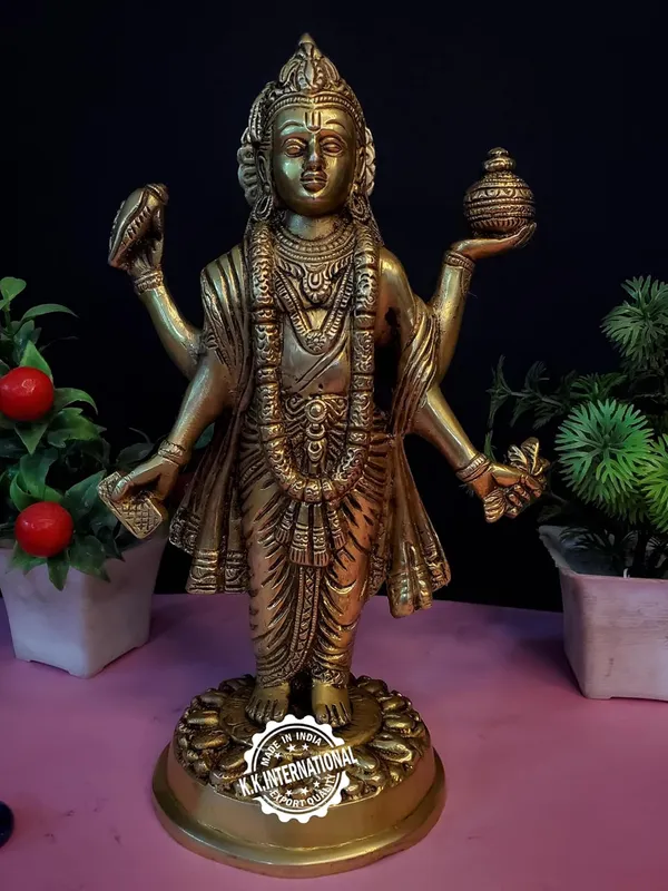 Brass_Dhanavantri_Ji_Statue