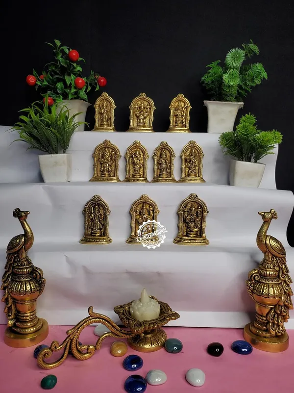 Handcrafted_Brass_Dashavatar_Showpieces_–_Set_Of_10,_3_Inches_Statues