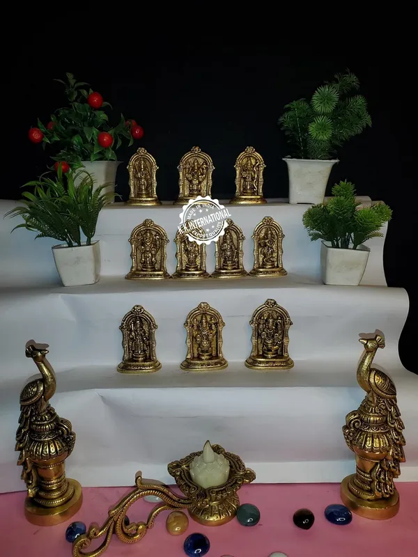 Handcrafted_Brass_Dashavatar_Showpieces_–_Set_Of_10,_3_Inches_Statues