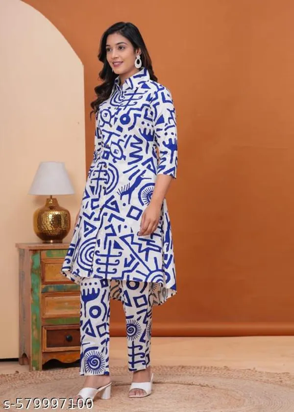 Blue_Cotton_Co-Ord_Set_For_Women_&_Girls