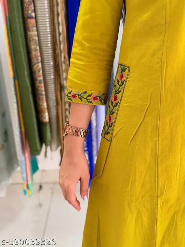 Yellow_Cotton__Printed__kurta_set_For_Women
