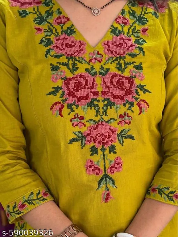 Yellow_Cotton__Printed__kurta_set_For_Women