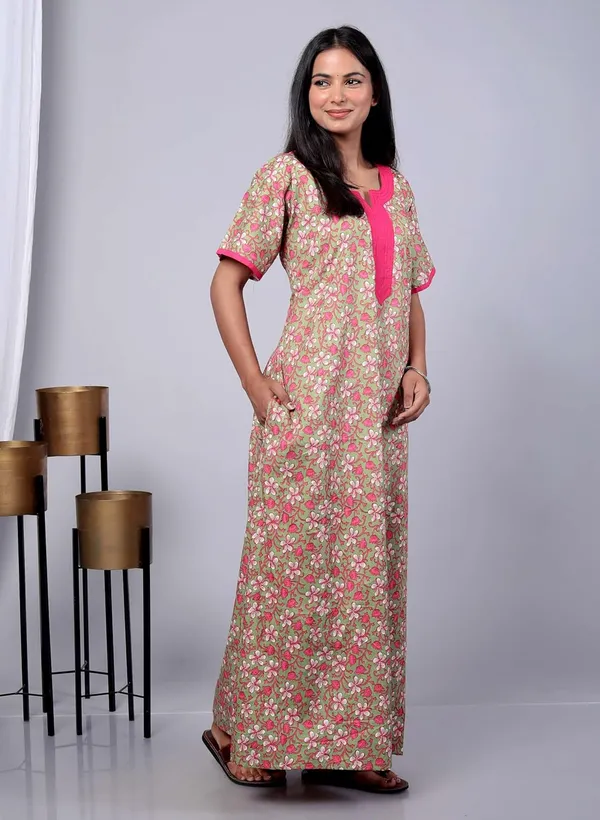 Multicolor_Cotton_Printed_Nighty_For_Women_&_Girls