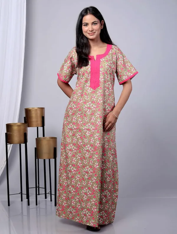 Multicolor_Cotton_Printed_Nighty_For_Women_&_Girls