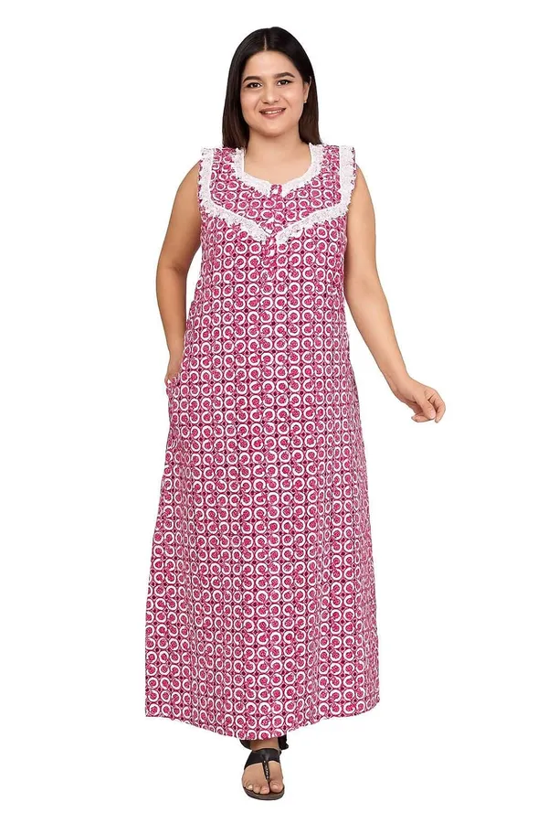 Baby_Pink_Cotton_Printed_Nighty_For_Women_&_Girls