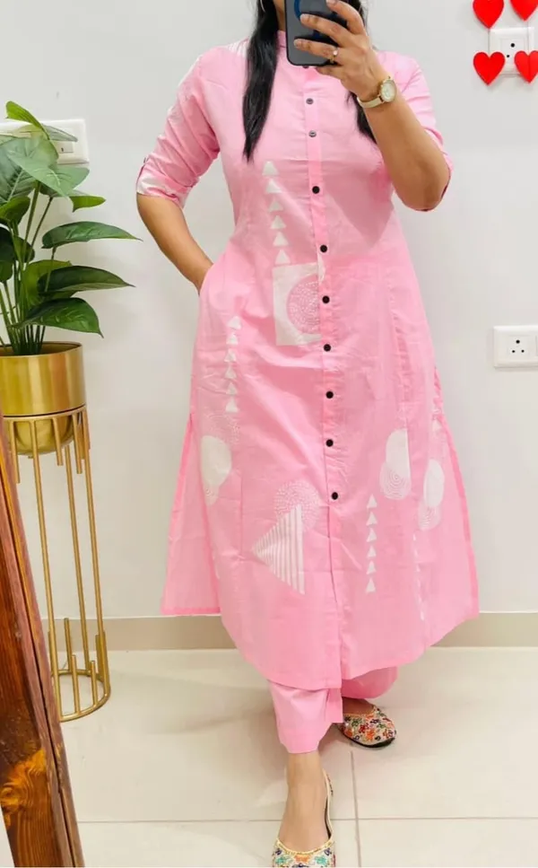 Pink_Cotton_Printed_Straight_Kurta_Set_For_Women_&_Girls