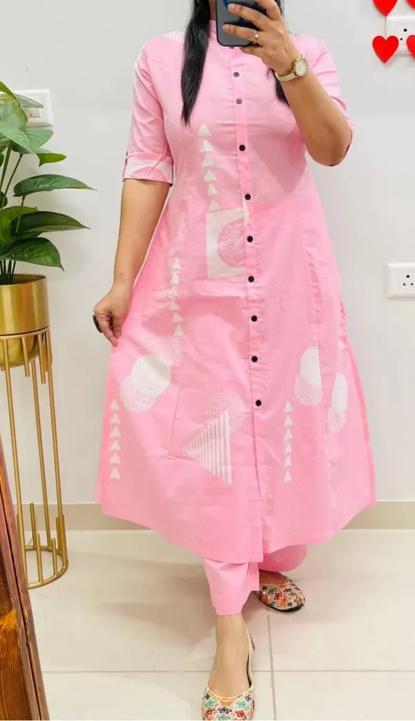 Pink_Cotton_Printed_Straight_Kurta_Set_For_Women_&_Girls