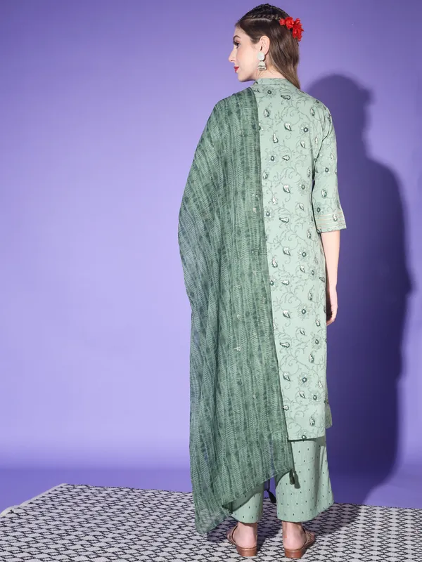Women's__Rayon_Blend_Printed_Kurta_with_Pants_&_Dupatta-_3pc_set,_TK011