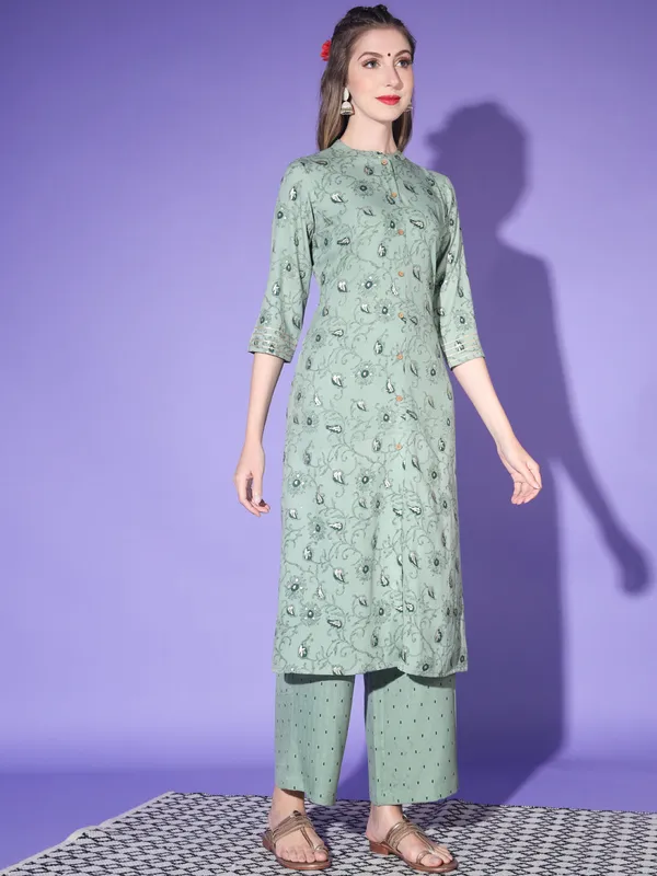 Women's__Rayon_Blend_Printed_Kurta_with_Pants_&_Dupatta-_3pc_set,_TK011