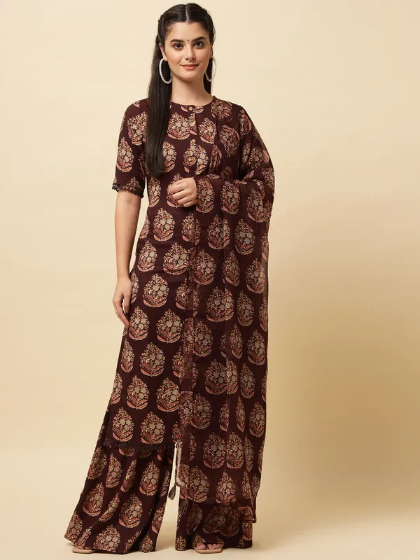 Women's__Rayon_Blend_Printed_Kurta_with_Pants_&_Dupatta-_3pc_set,_TK026