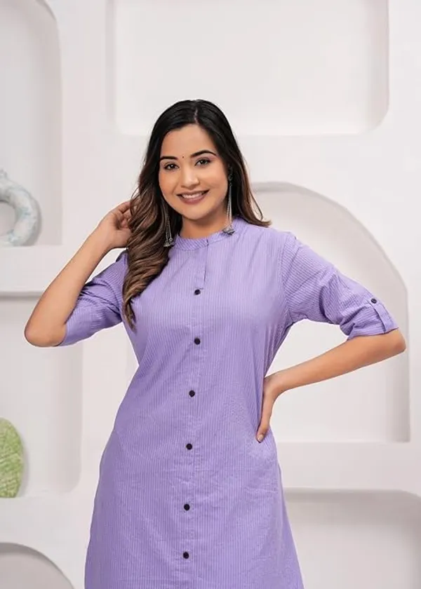 Kaatha_work_Cotton_Long_Co-ord_set_with_Mandarin_collar,_2pc,_TK148-157