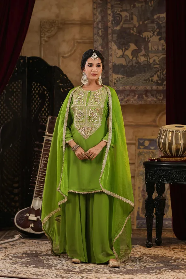 Green_Georgette_Gota_Patti_Work_Palazzo_Set