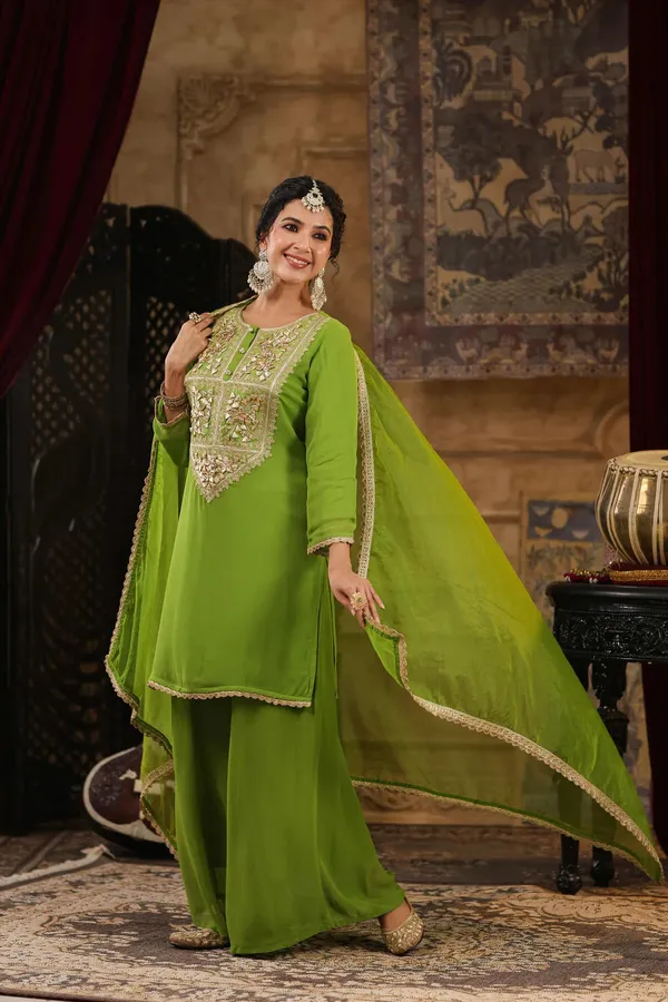 Green_Georgette_Gota_Patti_Work_Palazzo_Set