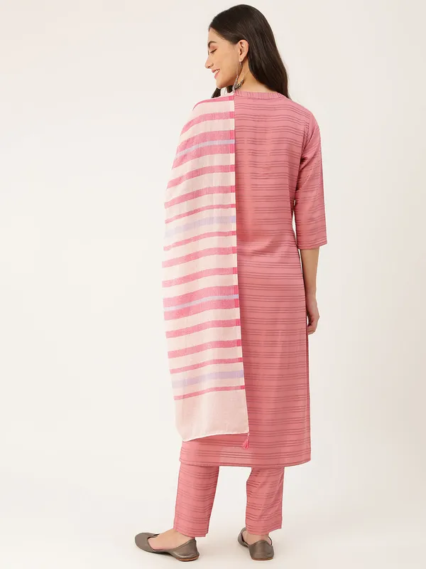 Pink_Viscose_Premium_&_Elegant_Kurta_&_Pant_Set_With_Dupatta_For_Women_&_Girls