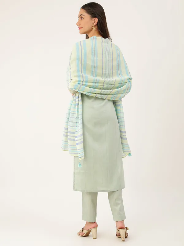 Green_Viscose_Premium_&_Elegant_Kurta_&_Pant_Set_With_Dupatta_For_Women_&_Girls