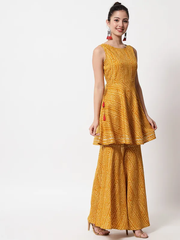 Mustard_Rayon_Premium_&_Elegant_Kurta_&_Pant_Set_With_Dupatta_For_Women_&_Girls