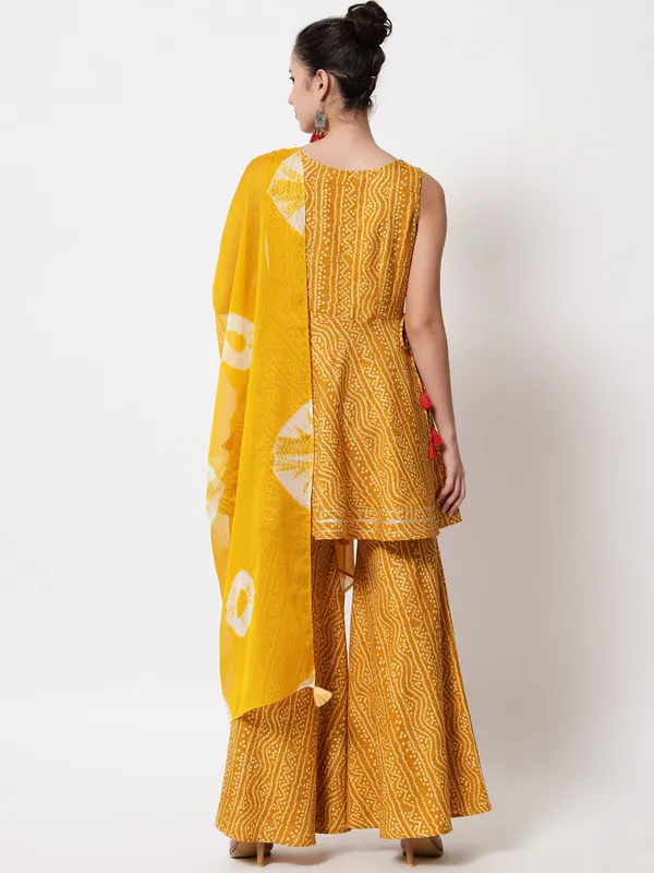 Mustard_Rayon_Premium_&_Elegant_Kurta_&_Pant_Set_With_Dupatta_For_Women_&_Girls