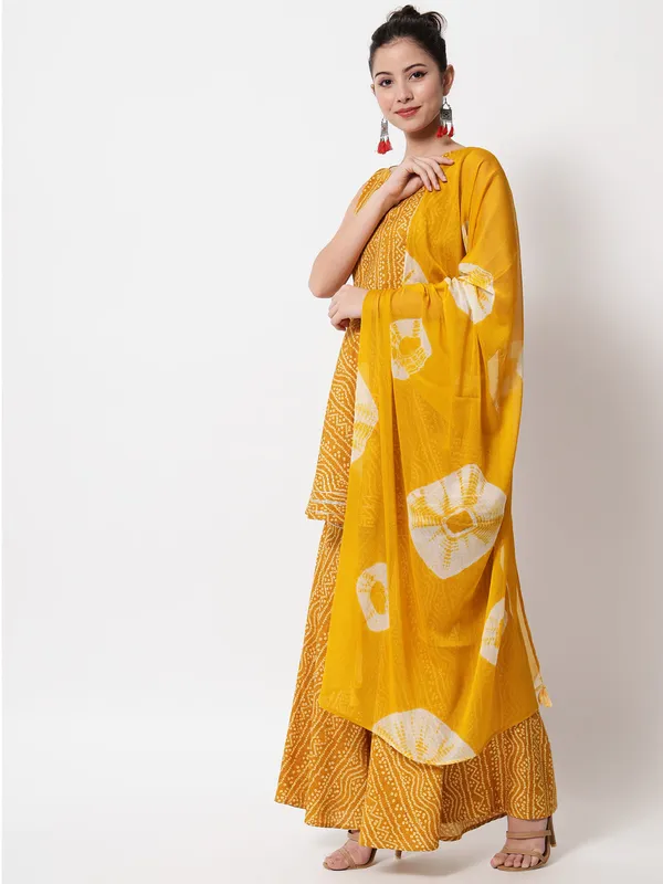 Mustard_Rayon_Premium_&_Elegant_Kurta_&_Pant_Set_With_Dupatta_For_Women_&_Girls