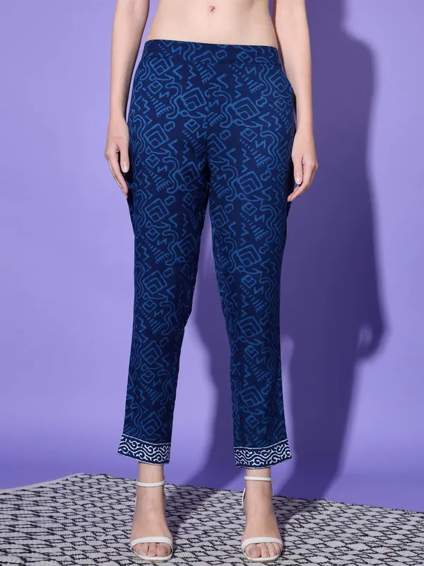 Dark_Blue_Rayon_Premium_&_Elegant_Kurta_&_Pant_Set_With_Dupatta_For_Women_&_Girls