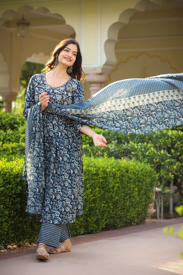 Multicolor_Rayon_Premium_&_Elegant_Kurta_&_Pant_Set_With_Dupatta_For_Women_&_Girls