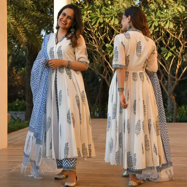 Multicolor_Rayon_Premium_&_Elegant_Kurta_&_Pant_Set_With_Dupatta_For_Women_&_Girls