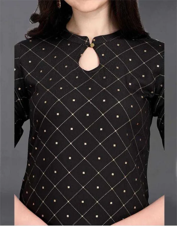 Black_Rayon_Premium_&_Elegant_Kurta_For_Women_&_Girls