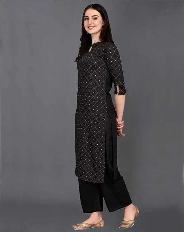 Black_Rayon_Premium_&_Elegant_Kurta_For_Women_&_Girls