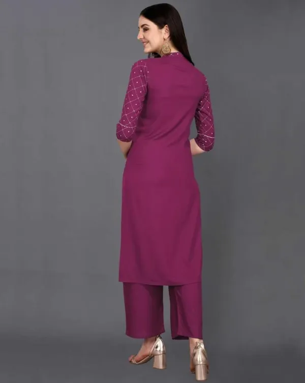 Maroon_Rayon_Premium_&_Elegant_Kurta_For_Women_&_Girls