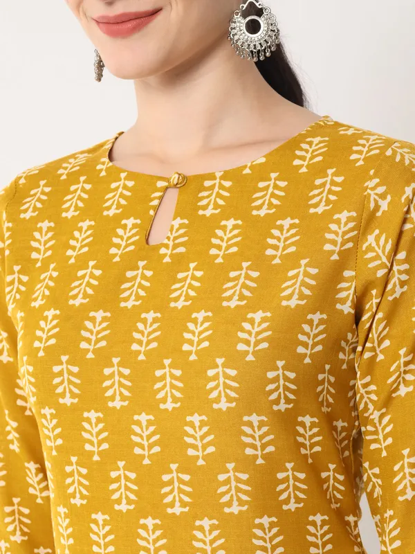 Mustard_Rayon_Premium_&_Elegant_Kurta_For_Women_&_Girls
