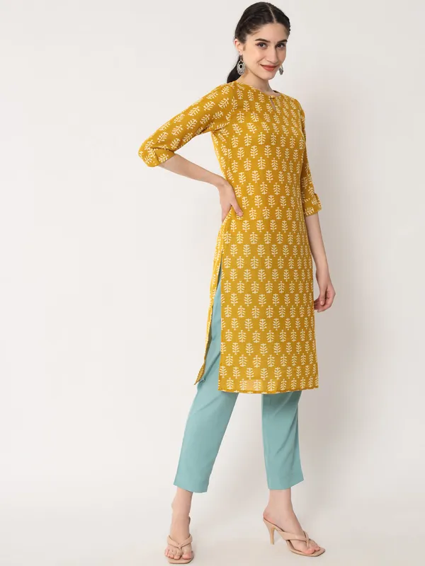 Mustard_Rayon_Premium_&_Elegant_Kurta_For_Women_&_Girls