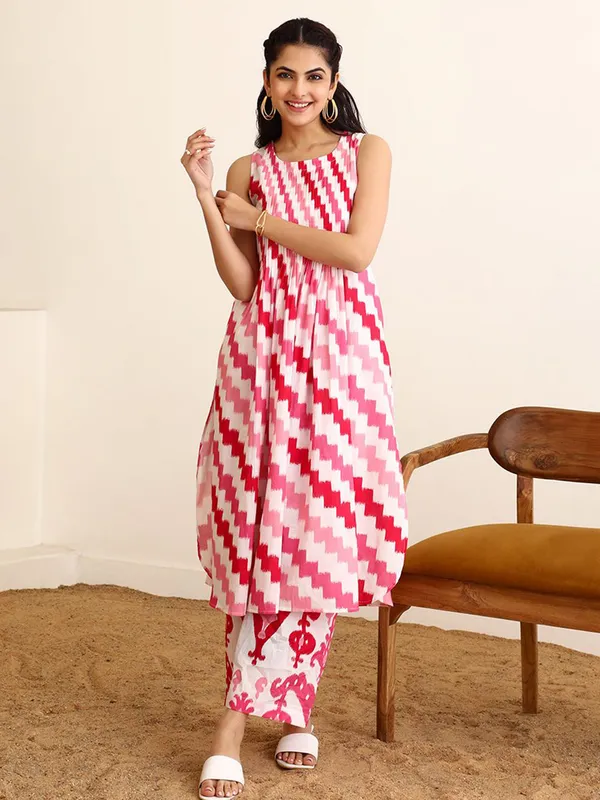 Red_&_White_Rayon_Premium_&_Elegant_Co-Ord_Sets_For_Women_&_Girls