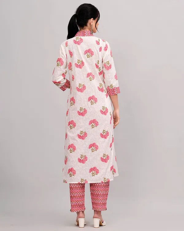 Pink_Cotton_Premium_&_Elegant_Kurta_&_Pant_Set_With_Dupatta_For_Women_&_Girls