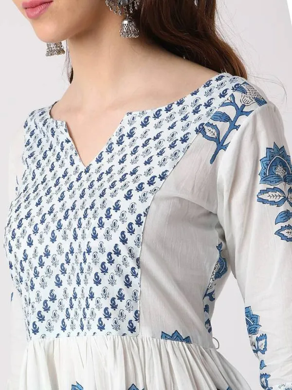 Blue_Cotton_Premium_&_Elegant_Kurta_&_Pant_Set_With_Dupatta_For_Women_&_Girls