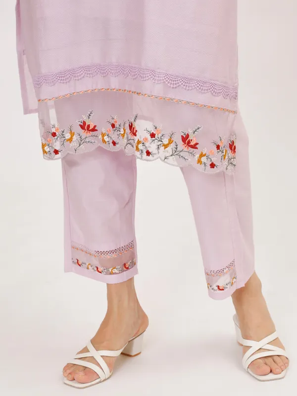 Lilac_Cotton_Premium_&_Elegant_Kurta_&_Pant_Set_With_Dupatta_For_Women_&_Girls