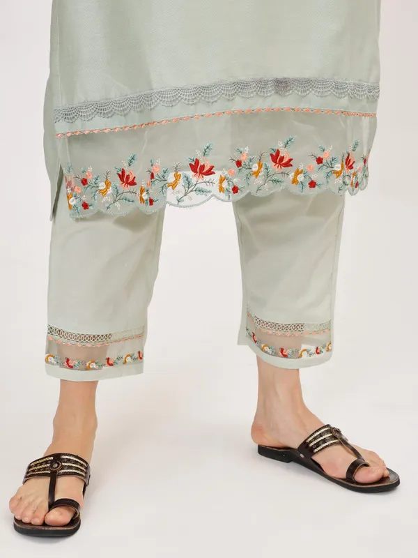 Mint_Cotton_Premium_&_Elegant_Kurta_&_Pant_Set_With_Dupatta_For_Women_&_Girls